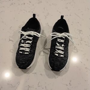 Women's Black and White Sneakers